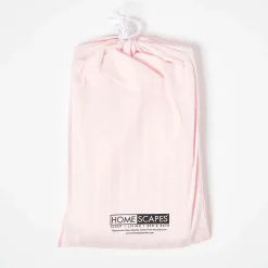 Homescapes Lot de 2 draps housse lit bébé en coton égyptien 330 fils rose, 60 x 120 cm -