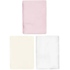 Sevira Kids Lot de 3 Draps housses couffin en gaze de coton Pastel Sale