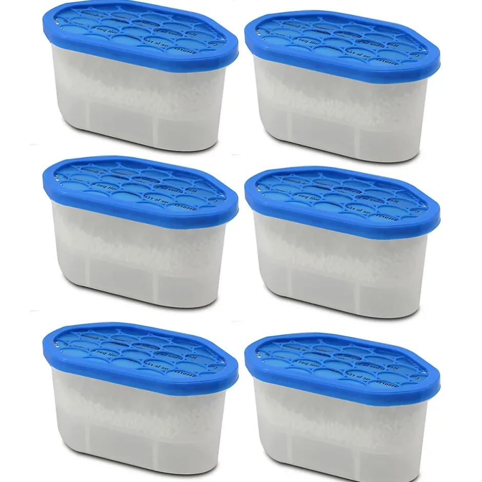 Juanio Lot de 6 déshumidificateur pour l'humidité, absorbeur d'humidité 180 gr, capacité 350 ml - L 15 x Profondeur 8.5 x Hauteur 8.5 cm Online