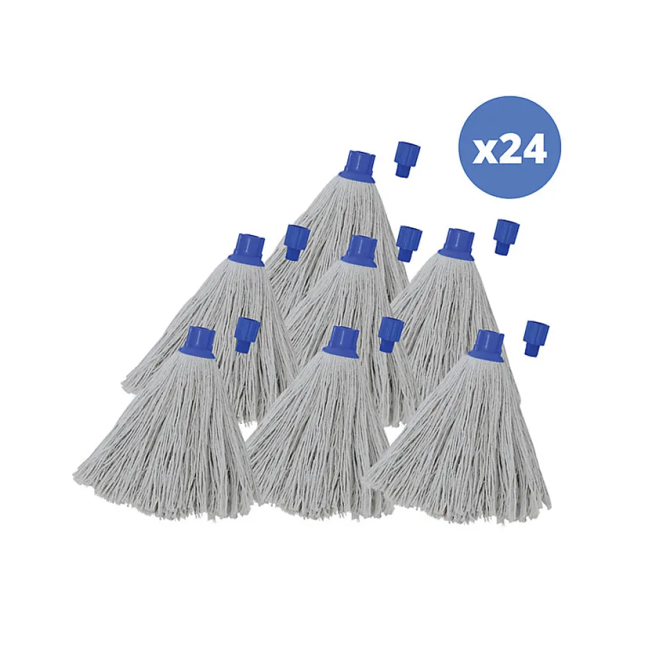 MSV Lot de 24 franges en coton blanc 220g