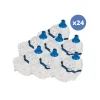 MSV Lot de 24 franges en coton 185g doublé blanc Hot