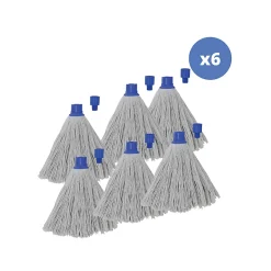 MSV Lot de 6 franges en coton blanc 250g Hot