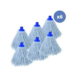 MSV Lot de 6 franges en coton blanc 250g Best
