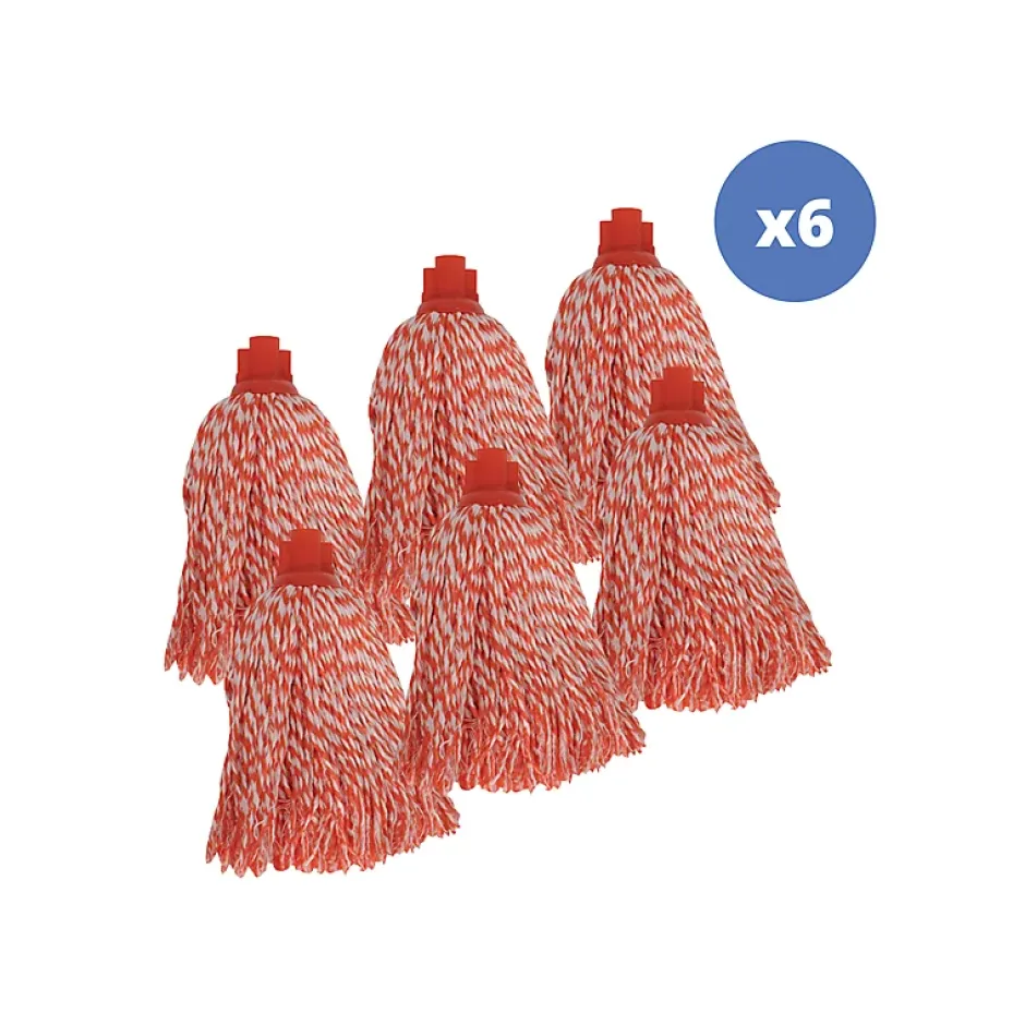 MSV Lot de 6 franges en microfibre rouge Online