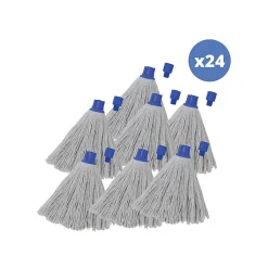 MSV Lot de 24 franges en viscose bleu Hot