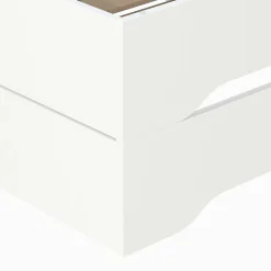 Weber Industries Lot de 2 lits empilables BINGO 90x190 + 2 sommiers / Blanc Outlet