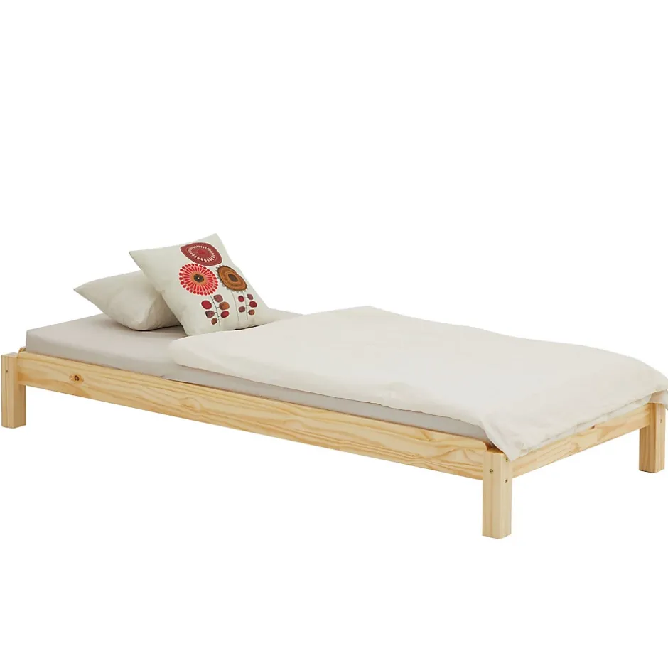 Idimex Lot de 2 lits superposables 90x190 cm RINO en pin massif, vernis naturel Sale