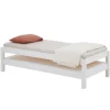 Idimex Lot de 2 lits superposables 90x190 cm RINO en pin massif lasuré blanc
