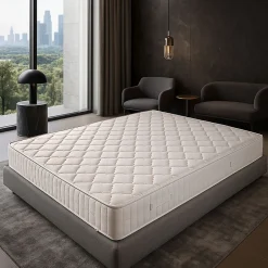 King Of Dreams Lot de 2 Matelas 180x200 Tissu Ignifugé Hauteur 20 cm au Confort Trés Ferme - Mousse Extrémement Durable - anti feu 180 200