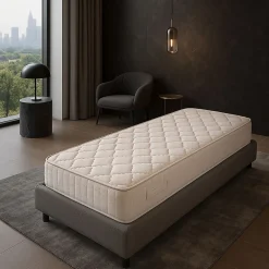 King Of Dreams Lot de 2 Matelas 70x190 Tissu Ignifugé Hauteur 20 cm au Confort Ferme - Mousse Extrèmement Durable - anti feu 70 190