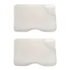 Inphysio Lot de 2 oreillers - taie d'oreiller en coton - Confort Plus