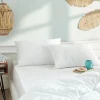 Blanreve Lot de 2 oreillers 45 x 70 cm Blanrêve Gamme "Douceur" traité Anti Acarien Soft & care