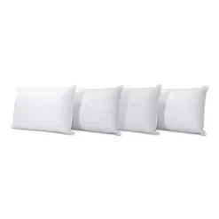 Bellecour Lot de 4 oreillers Alaska 50x70 cm Fibres creuses polyester
