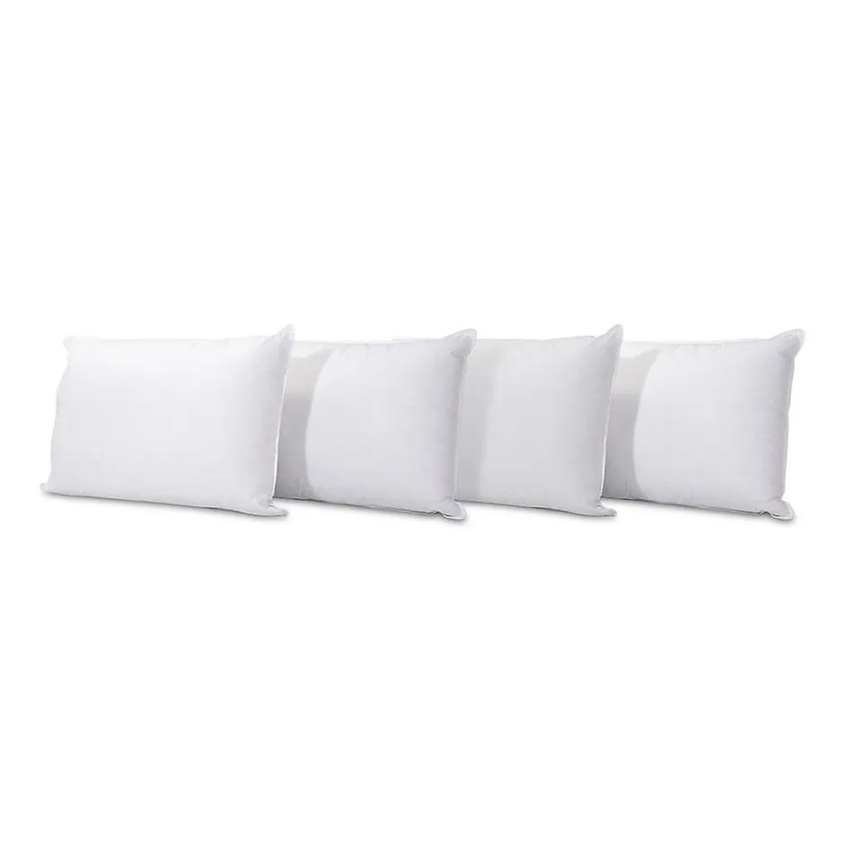 Bellecour Lot de 4 oreillers Alaska 50x70 cm Fibres creuses polyester