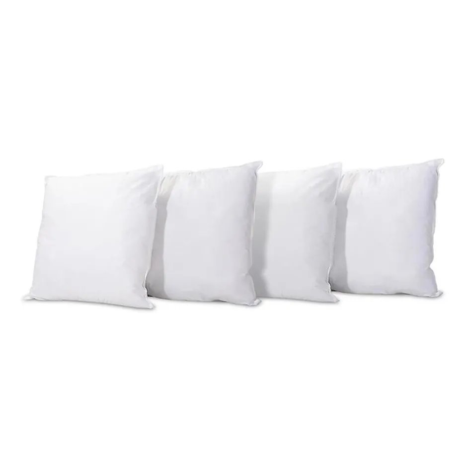 Bellecour Lot de 4 oreillers Alaska 60x60 cm Fibres creuses polyester