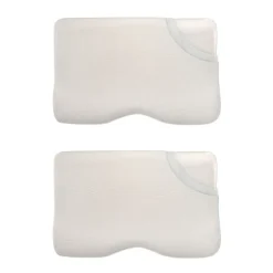 Inphysio Lot de 2 oreillers avec taies d'oreiller en bambou et taie d'oreiller en coton - Confort Plus Clearance