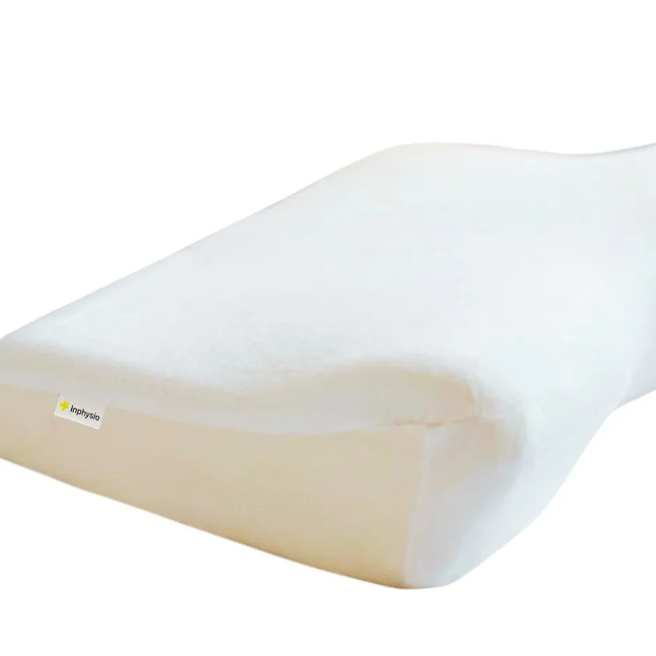 Inphysio Lot de 2 oreillers avec taies d'oreiller en bambou et taie d'oreiller en coton - Confort Plus Clearance