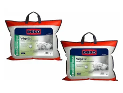 Dodo Lot de 2 oreillers ergonomiques à mémoire de forme - 45x70 cm - VEGETAL Online