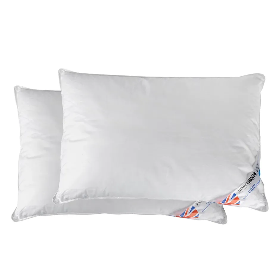 Homescapes Lot de 2 oreillers en microfibre, 50 x 75 cm - Discount