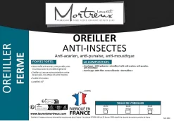 Mortreux Lot de 2 oreillers ferme Anti-insectes - 65 x 65 - 37192 Hot