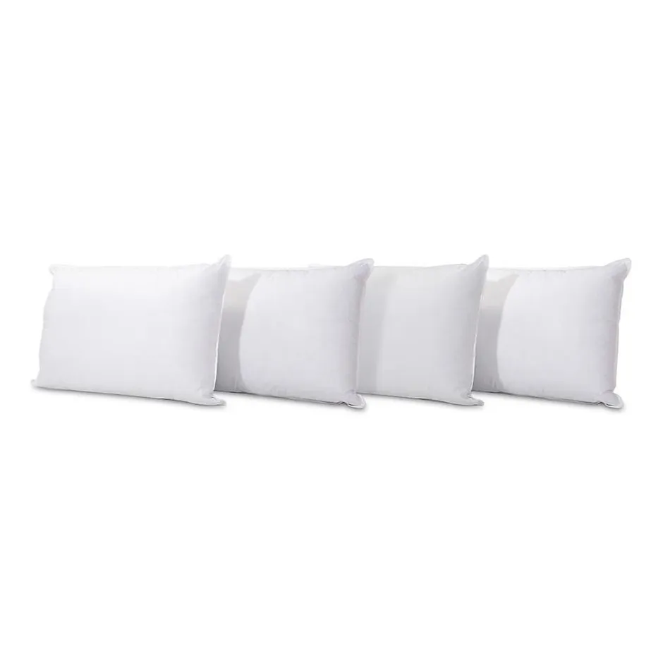Bellecour Lot de 4 oreillers Grand Palace 45x70 cm Fibres creuses polyester