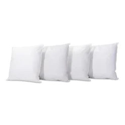 Bellecour Lot de 4 oreillers Grand Palace 65x65 cm Fibres creuses polyester New