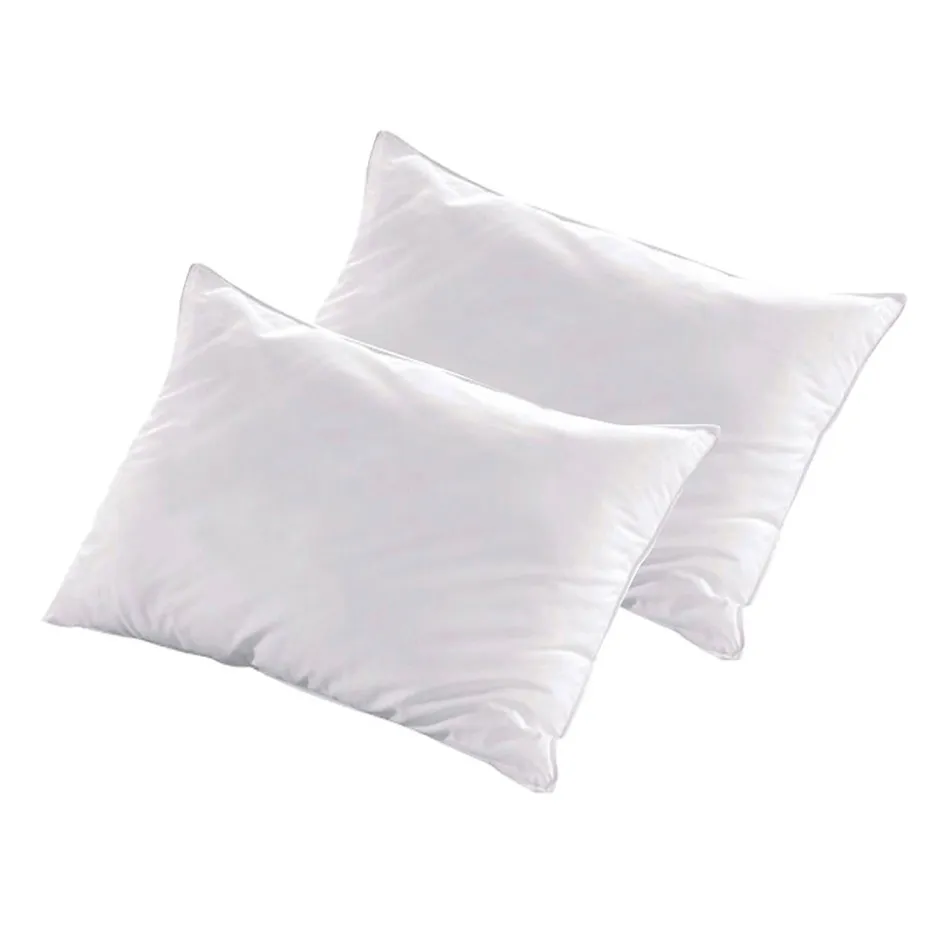 Bellecour Lot de 2 oreillers Luxotel 40x60 cm Fibres creuses polyester
