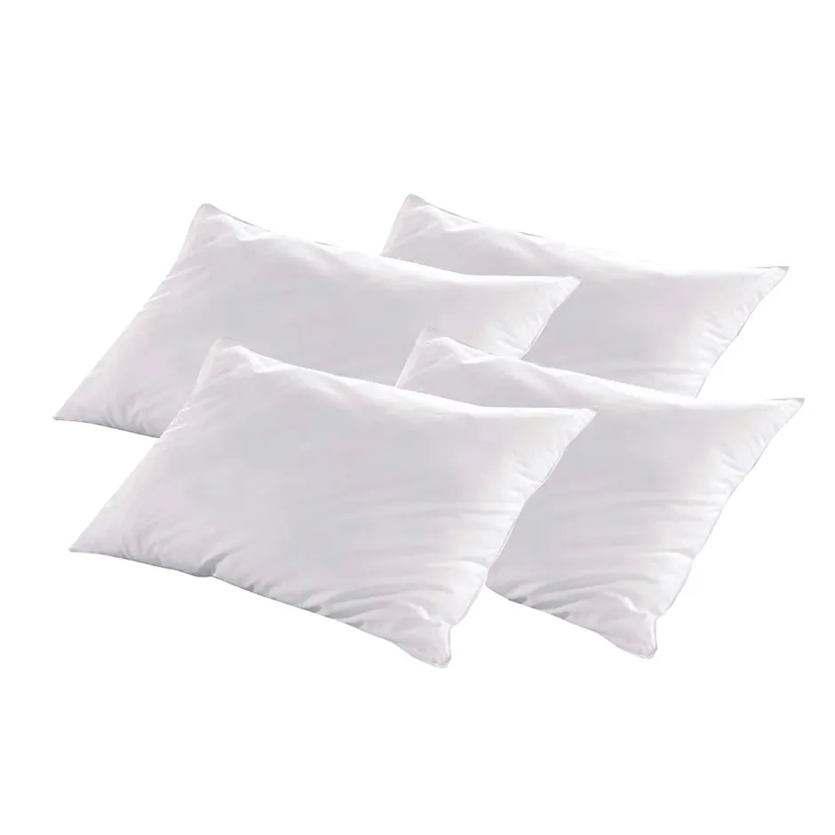 Bellecour Lot de 4 oreillers Luxotel 40x60 cm Fibres creuses polyester New