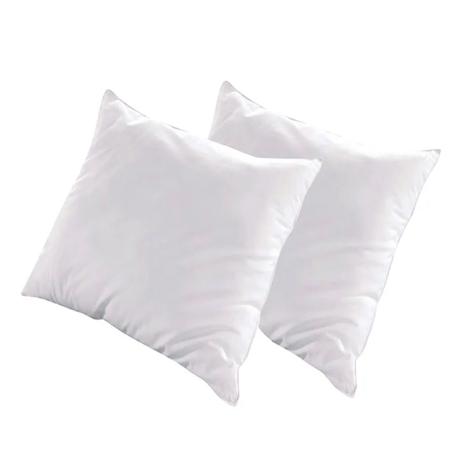 Bellecour Lot de 2 oreillers Luxotel 60x60 cm Fibres creuses polyester