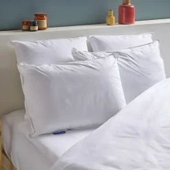 Bleu Calin Lot de 2 Oreillers Mémoire de Forme Mixte ANTI-ACARIENS 50x70cm