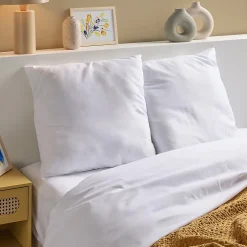 Bleu Calin Lot de 2 Oreillers Moelleux 60x60cm LAVABLE À 95 C Discount