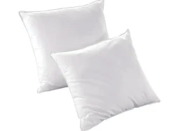 Vente-unique Lot de 2 oreillers recyclés 60 x 60 cm de DREAMEA - Enveloppe 100% microfibre - ROSA