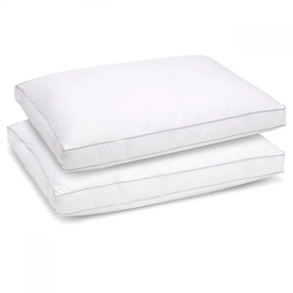 Bleu Calin Lot de 2 oreillers Souple 50x70cm SENSATION DUVET PREMIUM Gonflant Discount