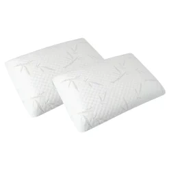 Olympe Literie Lot de 2 oreillers Sérénité 40x60 cm Mémoire de forme Sale