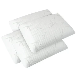 Olympe Literie Lot de 4 oreillers Sérénité 40x60 cm Mémoire de forme