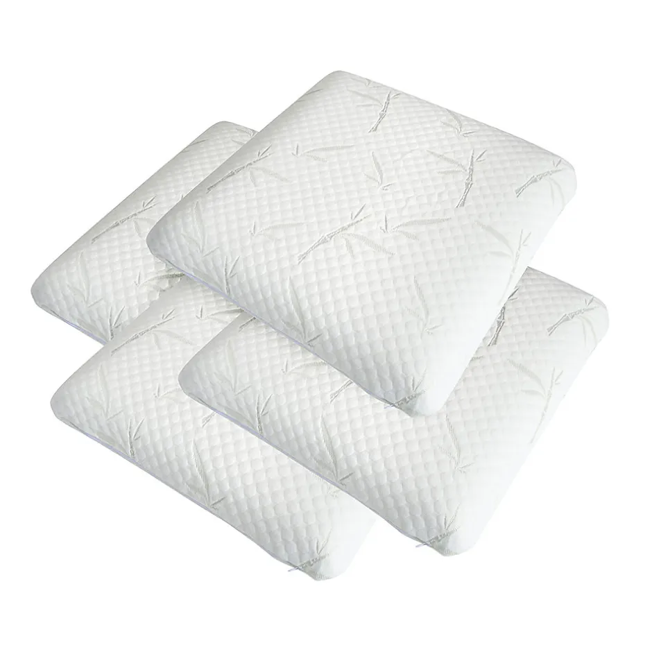 Olympe Literie Lot de 4 oreillers Sérénité 60x60 cm Mémoire de forme