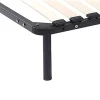 Vente-unique Lot de 6 pieds cylindriques pour cadre à lattes - Noirs - BOLGARE