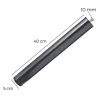 Juanio Lot de 4 pieds de lit à visser pour sommier tapissier couleur noir - Hauteur 40 cm x diamètre 5 cm, pas de vis de 10 mm Best