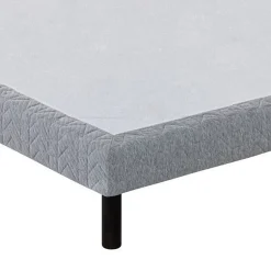 Juanio Lot de 4 pieds de lit à visser pour sommier tapissier couleur noir - Hauteur 40 cm x diamètre 5 cm, pas de vis de 10 mm Best