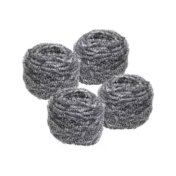 Lot de 4 éponges inox à récurer Fackelmann Tecno