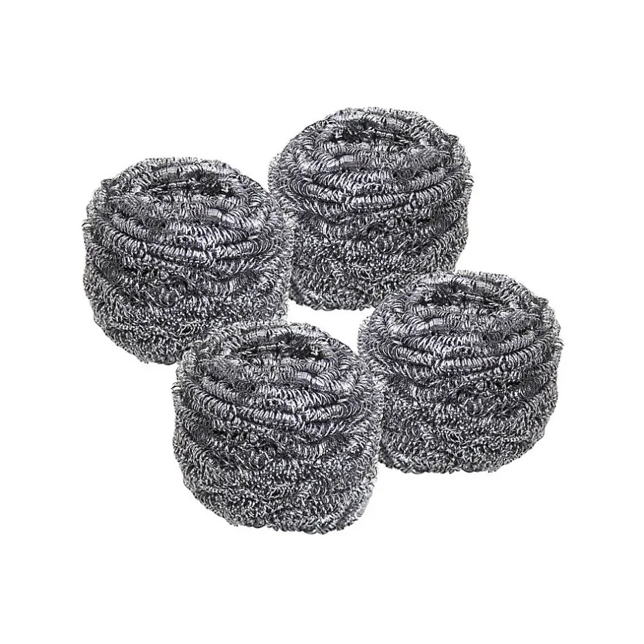 Lot de 4 éponges inox à récurer Fackelmann Tecno