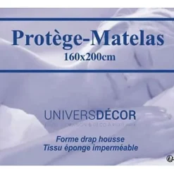 Univers Décor Lot de 2 Protèges matelas imperméable, absorbant et anti-acariens 160 x 200 cm New