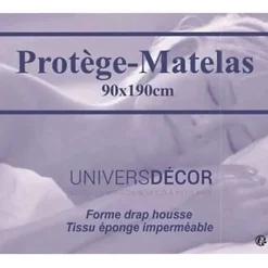 Univers Décor Lot de 2 Protèges matelas imperméable, absorbant et anti-acariens 90 x 190 cm
