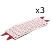 Juanio Lot de 3 recharge pour balai à plat, housse pour balai vapeur, rechange de nettoyage en microfibre -Longueur 45 x Profondeur 15 cm