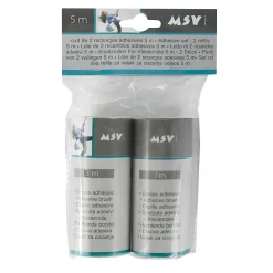 MSV Lot de 2 Recharges adhesif vêtement 3M