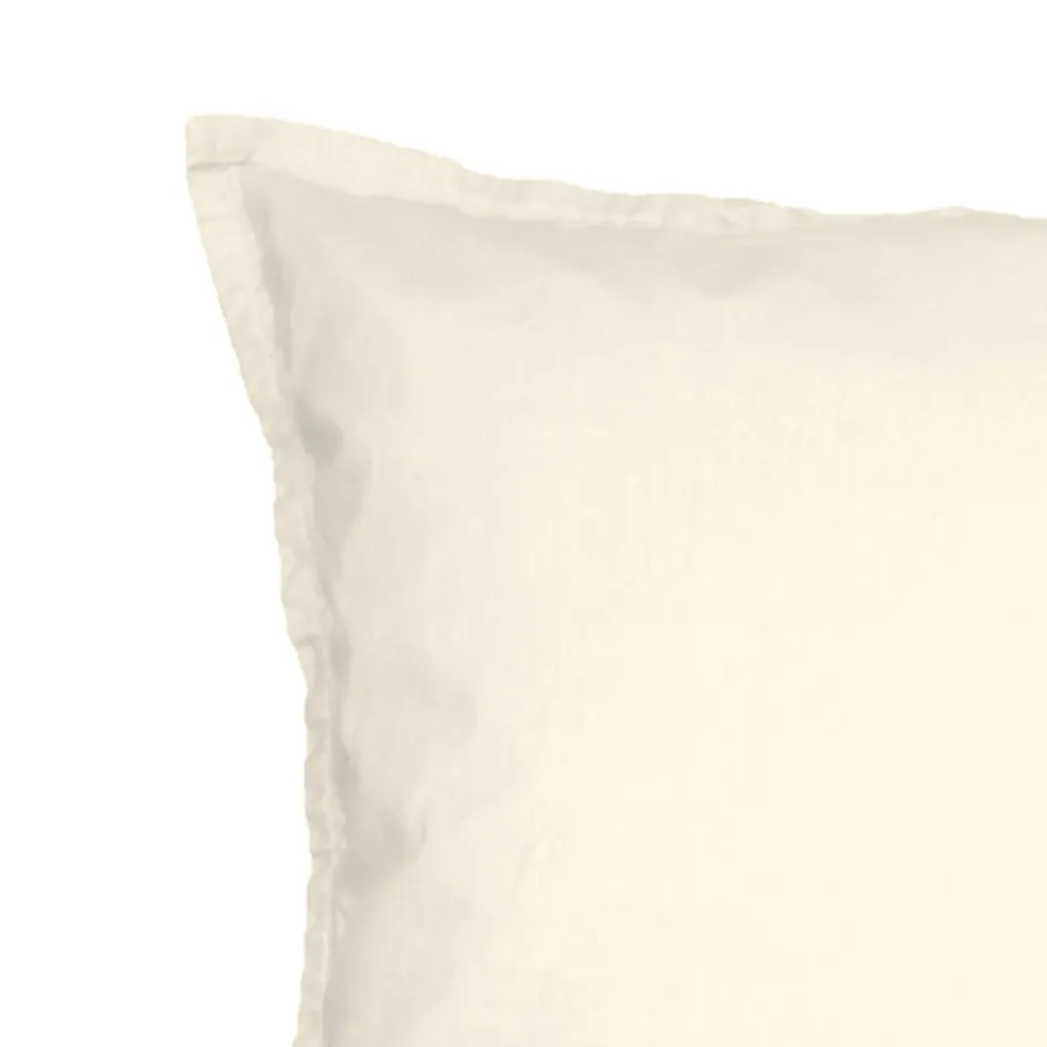 Sensei Maison Lot de 2 taies d'oreiller en coton Ecru 65x65 cm STUDIO Sale