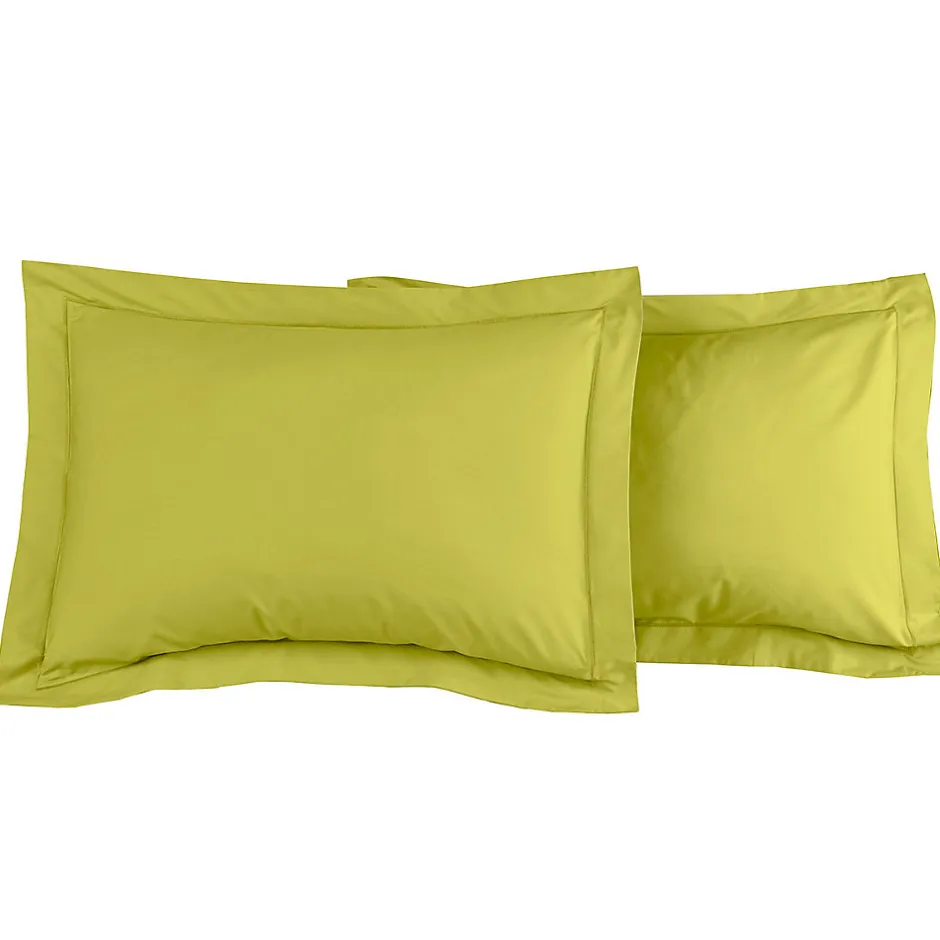 Sensei Maison Lot de 2 taies d'oreiller en percale de coton Citronelle 50x70 cm SOFT PERCALE