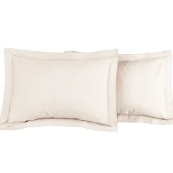 Sensei Maison Lot de 2 taies d'oreiller en percale de coton Petale 50x70 cm SOFT PERCALE