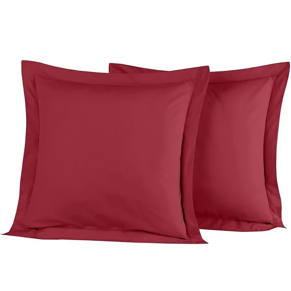 Sensei Maison Lot de 2 taies d'oreiller en percale de coton Cardinal 65x65 cm SOFT PERCALE Best