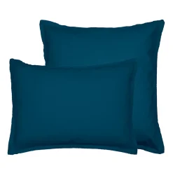 Sensei Maison Lot de 2 taies d'oreiller en flanelle de coton Indigo 65x65 cm KLAPPEN Best